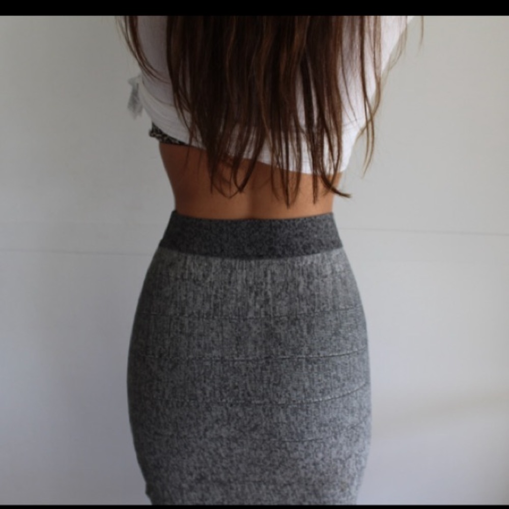 Guess Body-con Gray Skirt